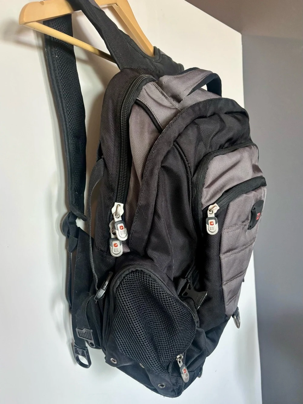 SwissGear Black and Gray Travel Laptop Backpack